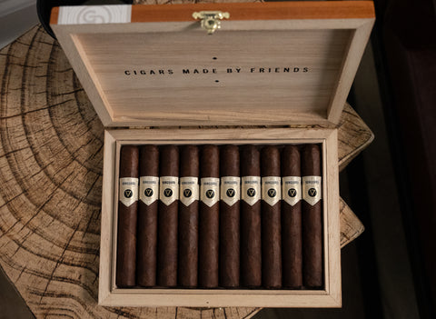 Griff and Dave Launch Vangaurd as first boxed cigar.